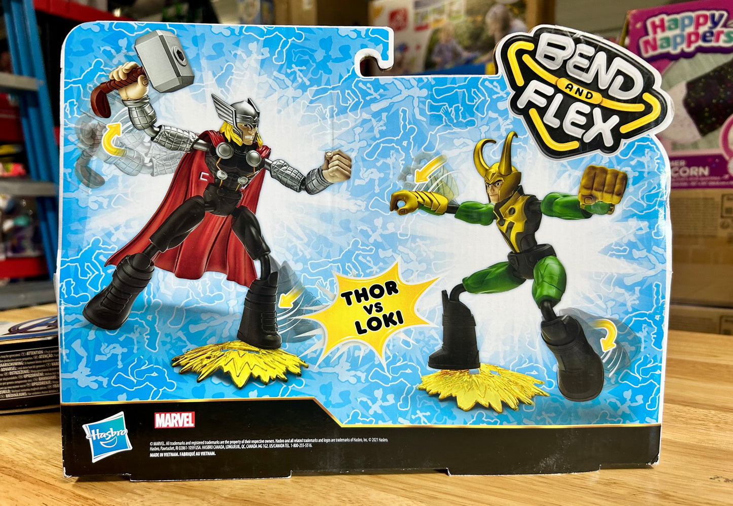 Marvel Avengers Bend and Flex Thor Vs. Loki, 6 Inch Scale Action Figures 792047D
