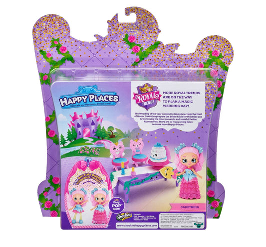 Shopkins Happy Places Small Dolls - Happy Scene Pack, Sweet Wedding Celebration 57747