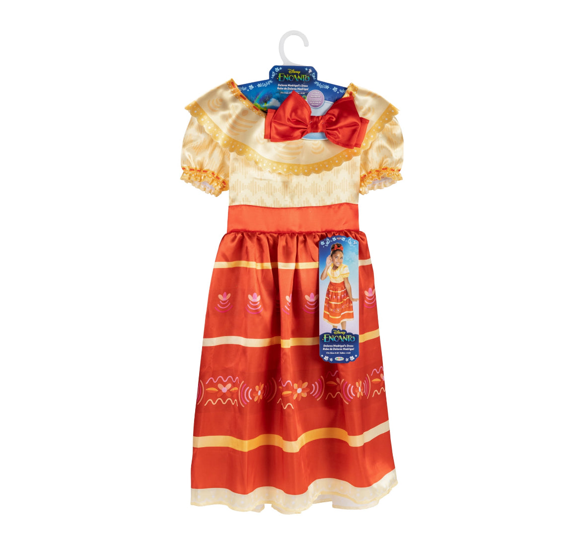 encanto red dress Encanto Filimo Cosplay Costume Red Dress Halloween Outfit For Girls, S / Girl