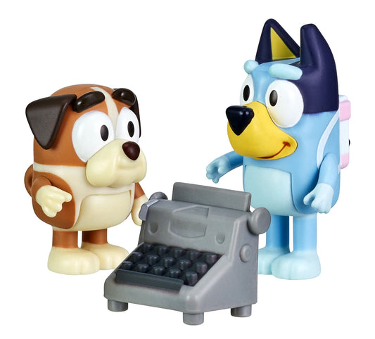 Bluey, School Friends Winton & Bluey, 2-Pack, 2.5” Figures 17342