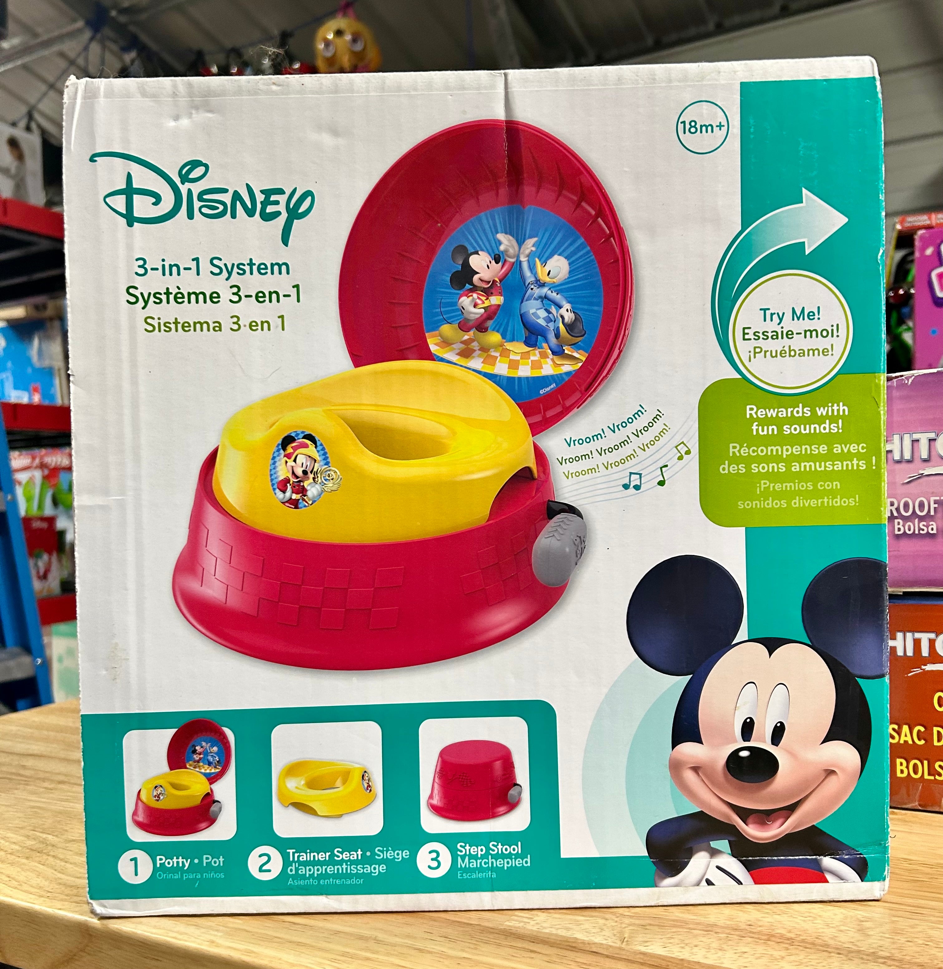 Disney Mickey Mouse 3 in 1 Potty Training Toilet Toddler Toilet Train disney-mickey-mouse-3-in-1-potty-training-toilet-toddler-toilet-train