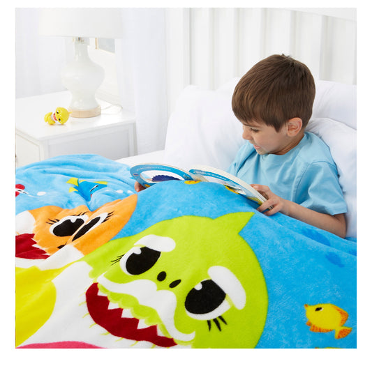 Baby Shark Kids Plush Blanket, 62” x 90” 81362
