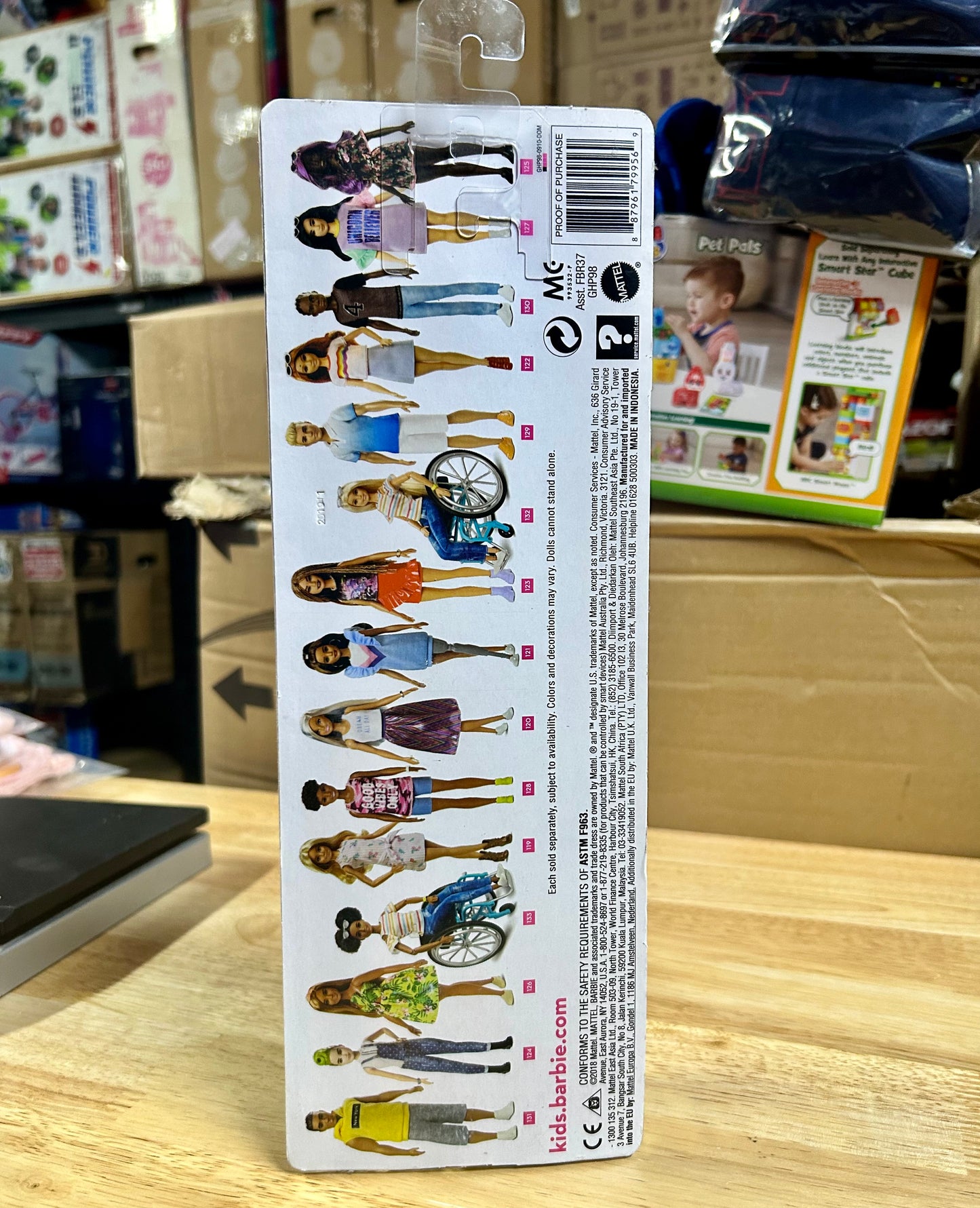 Barbie Fashionistas Doll 128 Wearing “Good Vibes Only” Camo Tank 79956