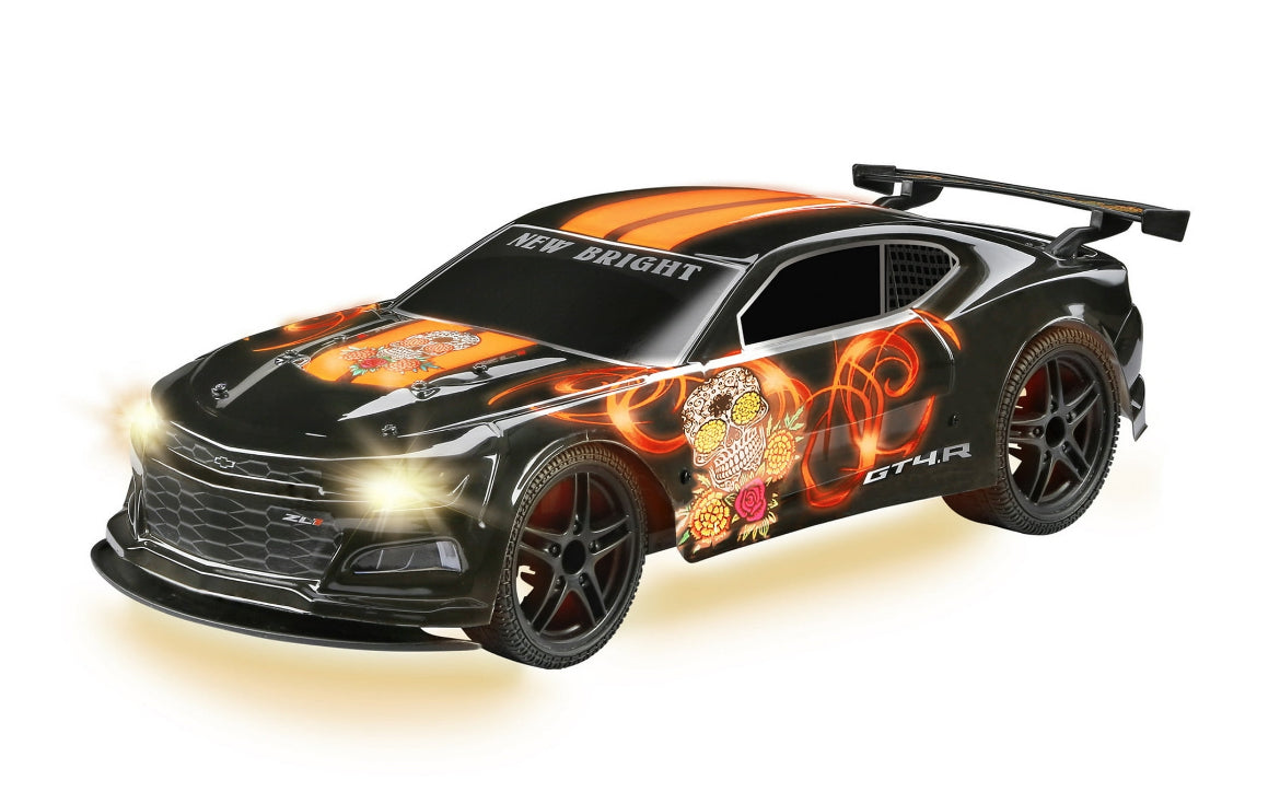 New Bright (1:12) Glow FX Camaro GT4.R Battery Radio Control Black Car 61226