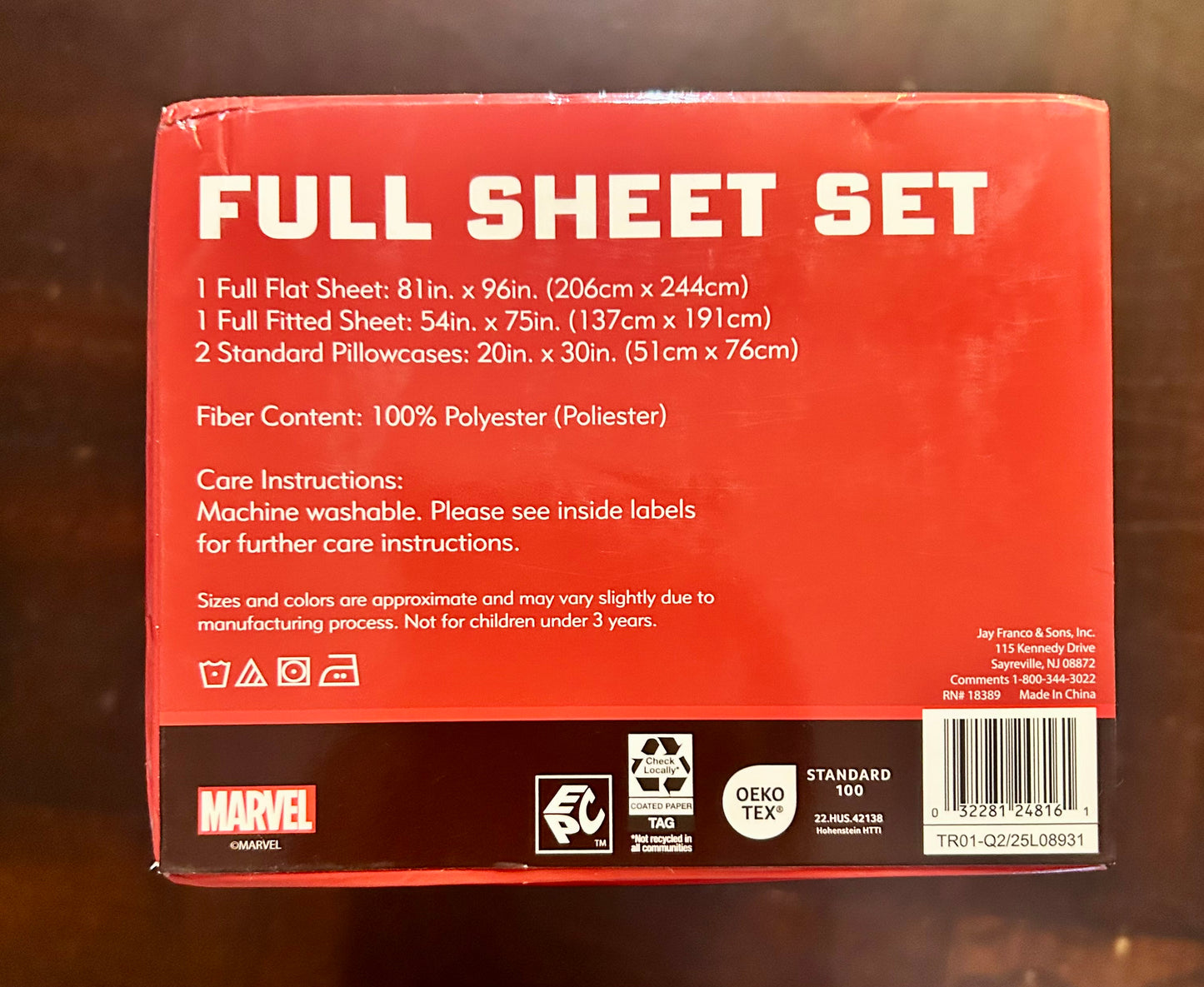Spider-Man Kids 4-Piece Full Sheet Set, Microfiber 24816