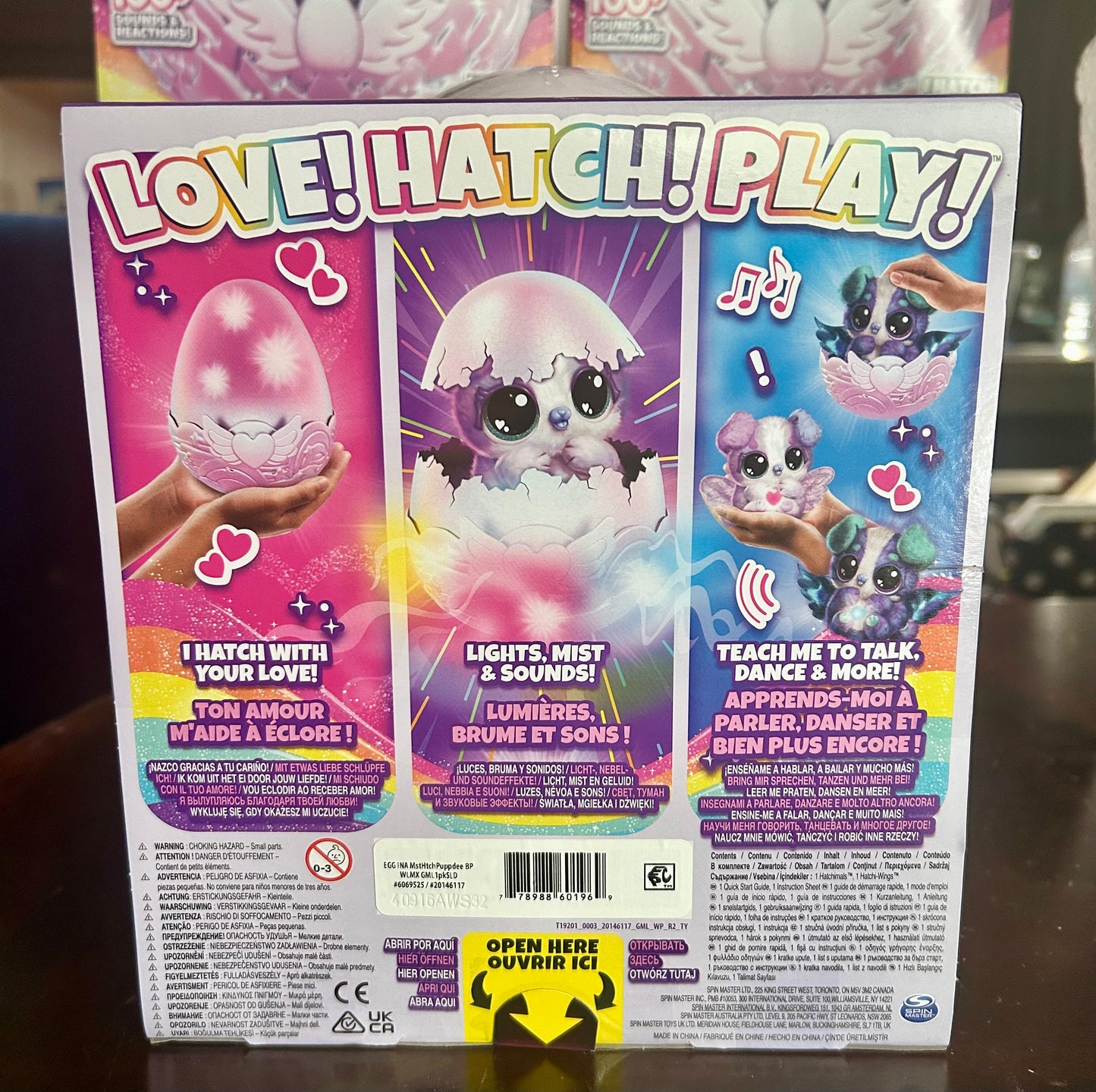 Hatchimals Alive, Mystery Hatch Exclusive 6.5-inch Puppadee Electronic Pet with Mist, Lights & Sounds 60196