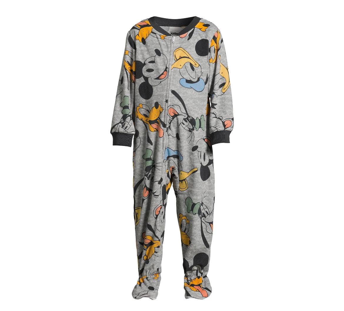 Disney Junior Mickey Mouse Toddler Boys One Piece Sleeper Pajamas