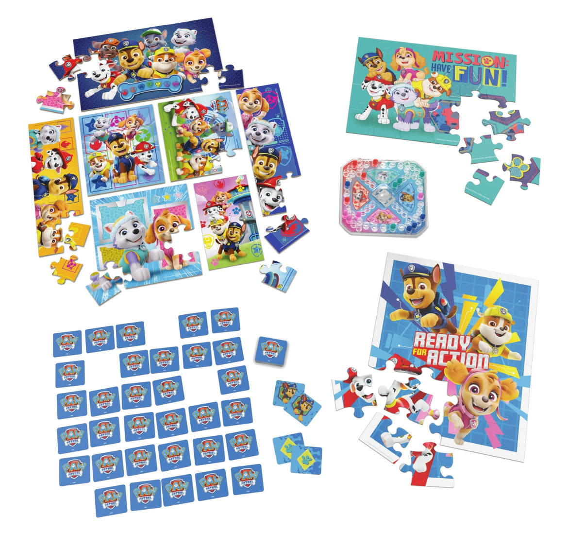 PAW Patrol, Mega Bundle of 9 Puzzles and 2 Games 01916