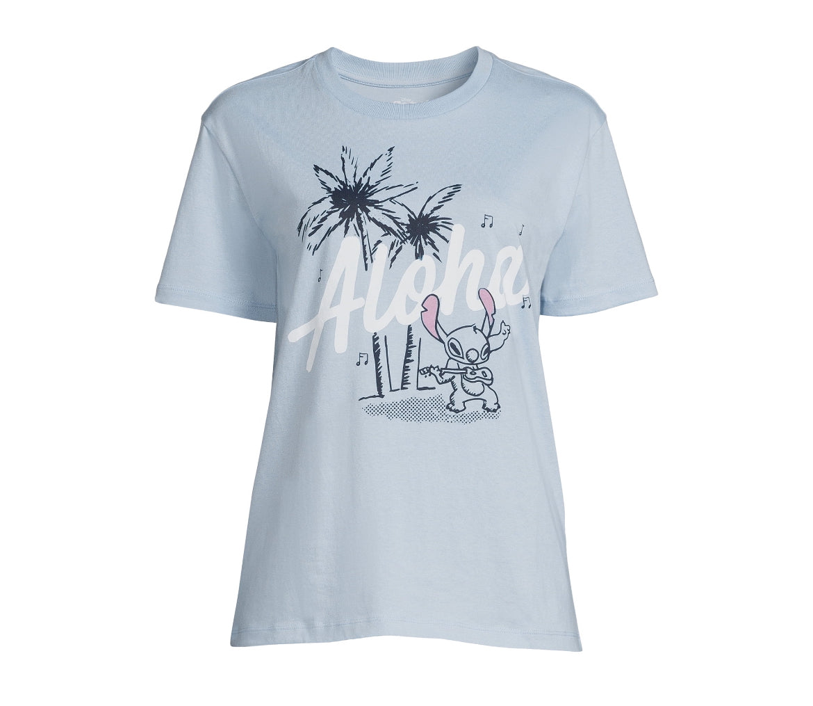 Stitch Aloha Women's Tee with Short Sleeves