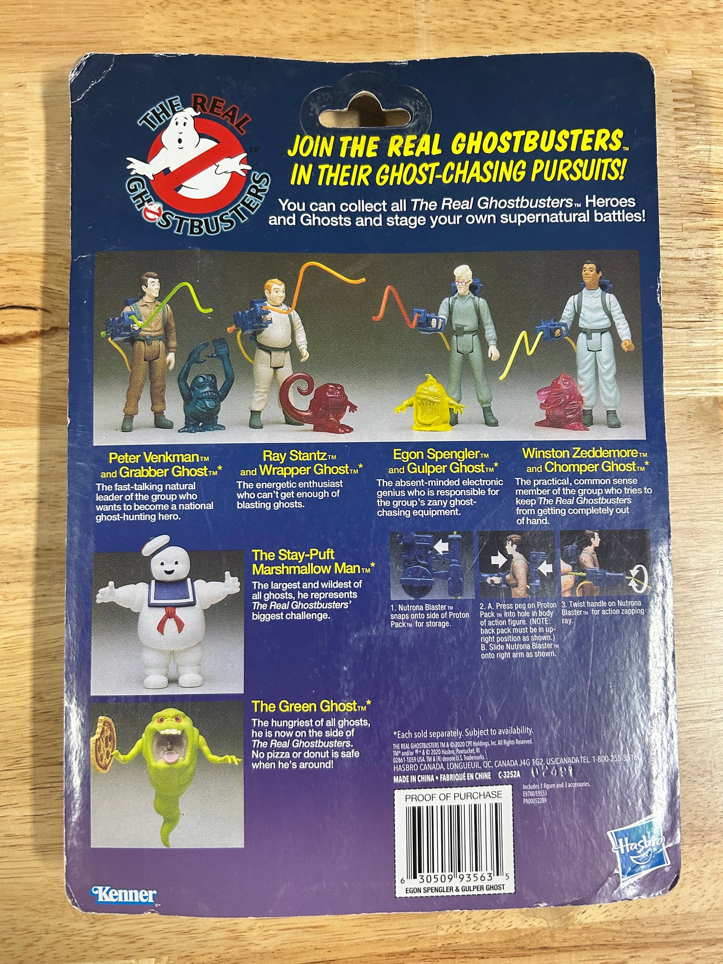 Ghostbusters: Kenner Classics Egon Spengler and Gulper Ghost Action Figure 93563D