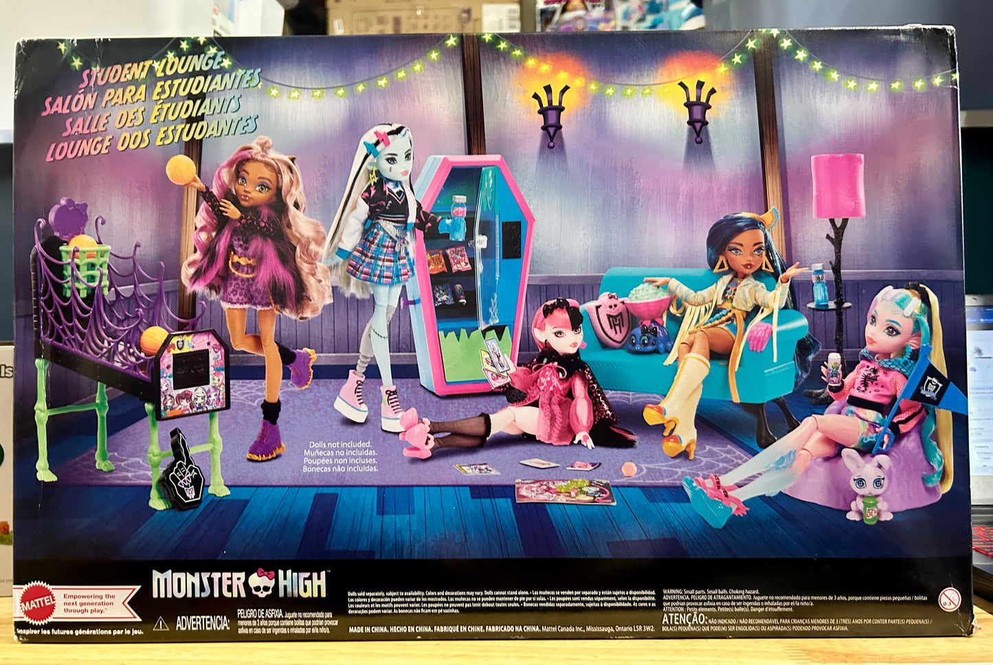 Monster High Student Lounge Playset, Furniture and Accessories 13938