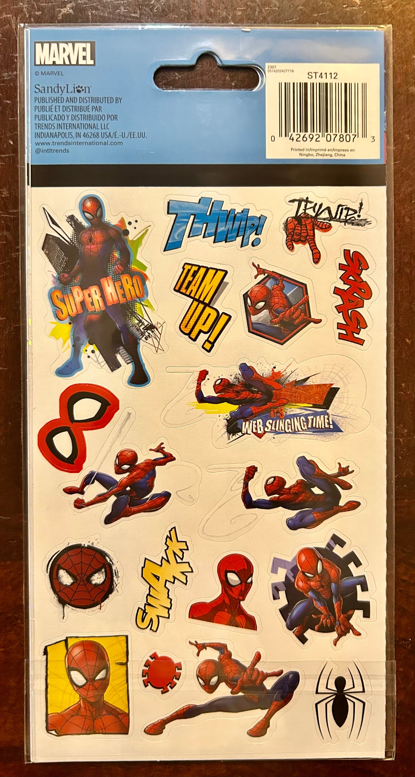 Marvel Spider-Man 4-Sheets Sticker Pack 07807