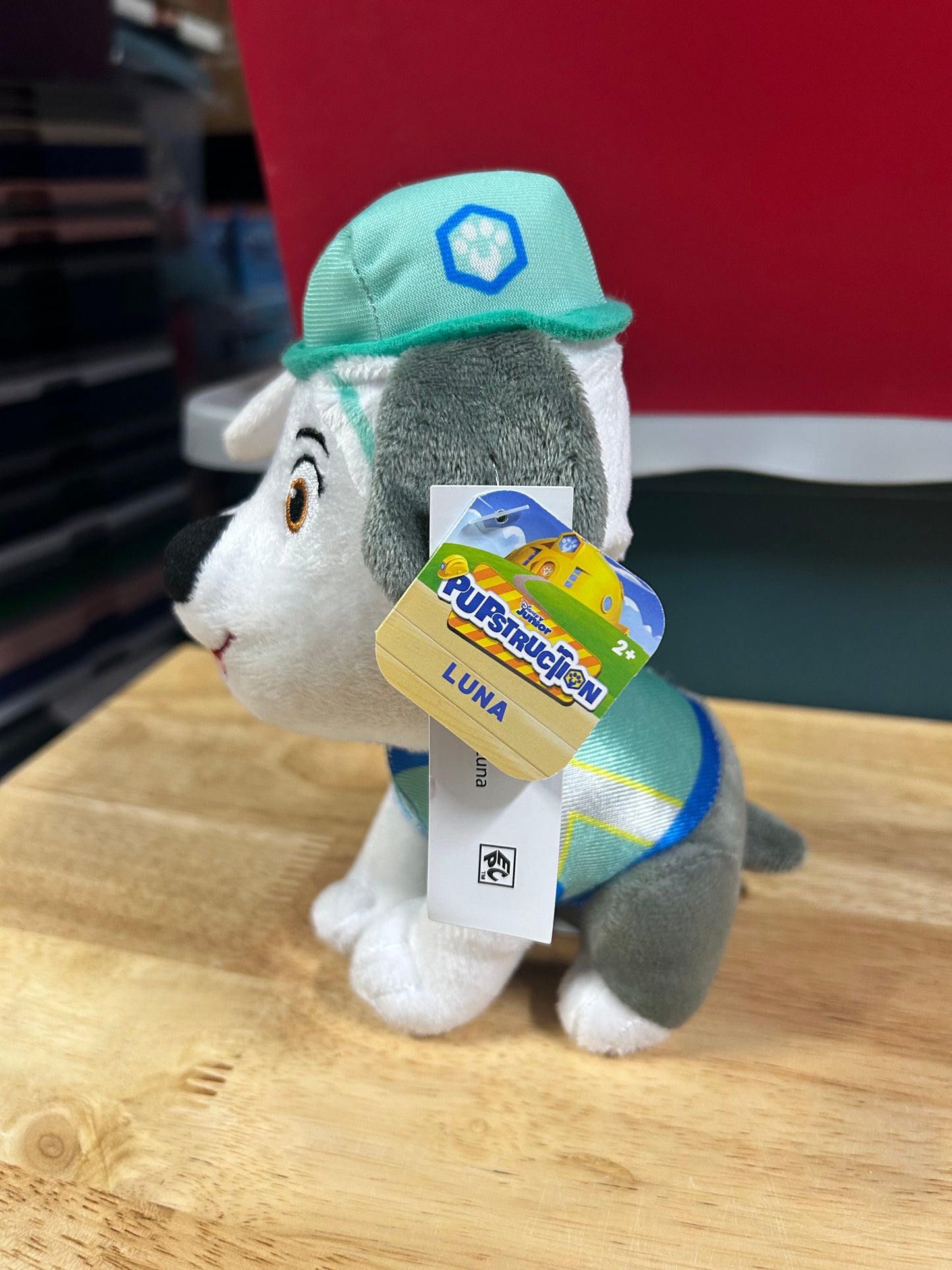 Disney Junior Pupstruction Luna 8-inch Small Plush, Stuffed Animal, Dog 68563