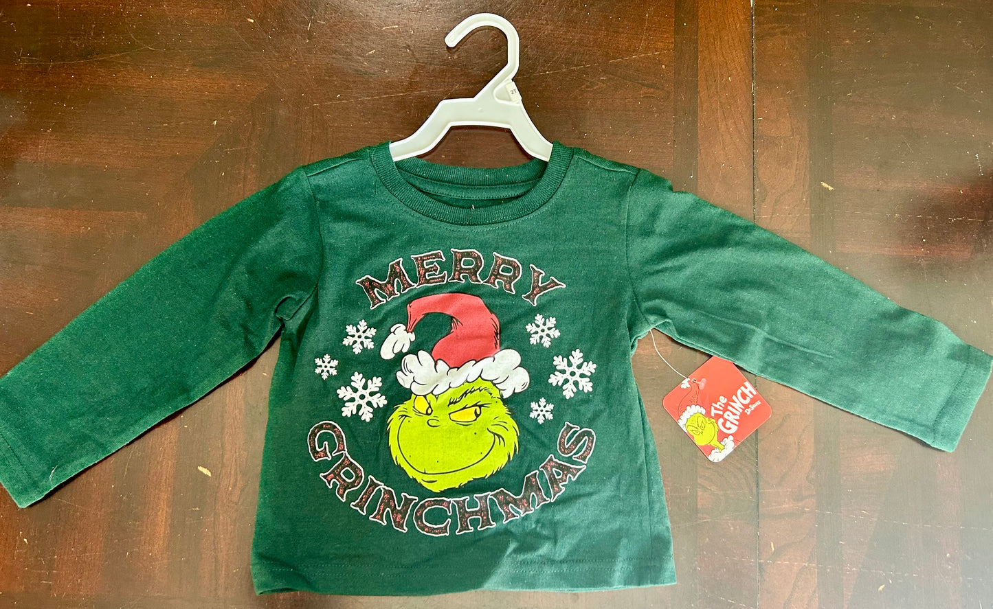 Kids Merry Grinchmas Long Sleeve Tee