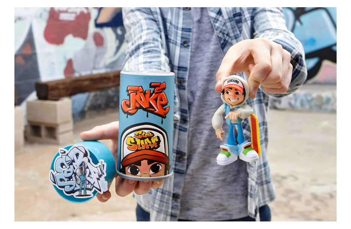 Subway Surfers Sub Surf Spray Crew Jake 4” Vinyl Figure 01731
