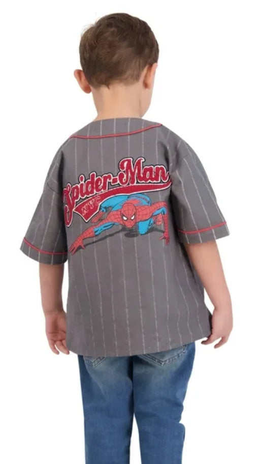 Spiderman Toddler Boy Baseball Shirt 2T 70060