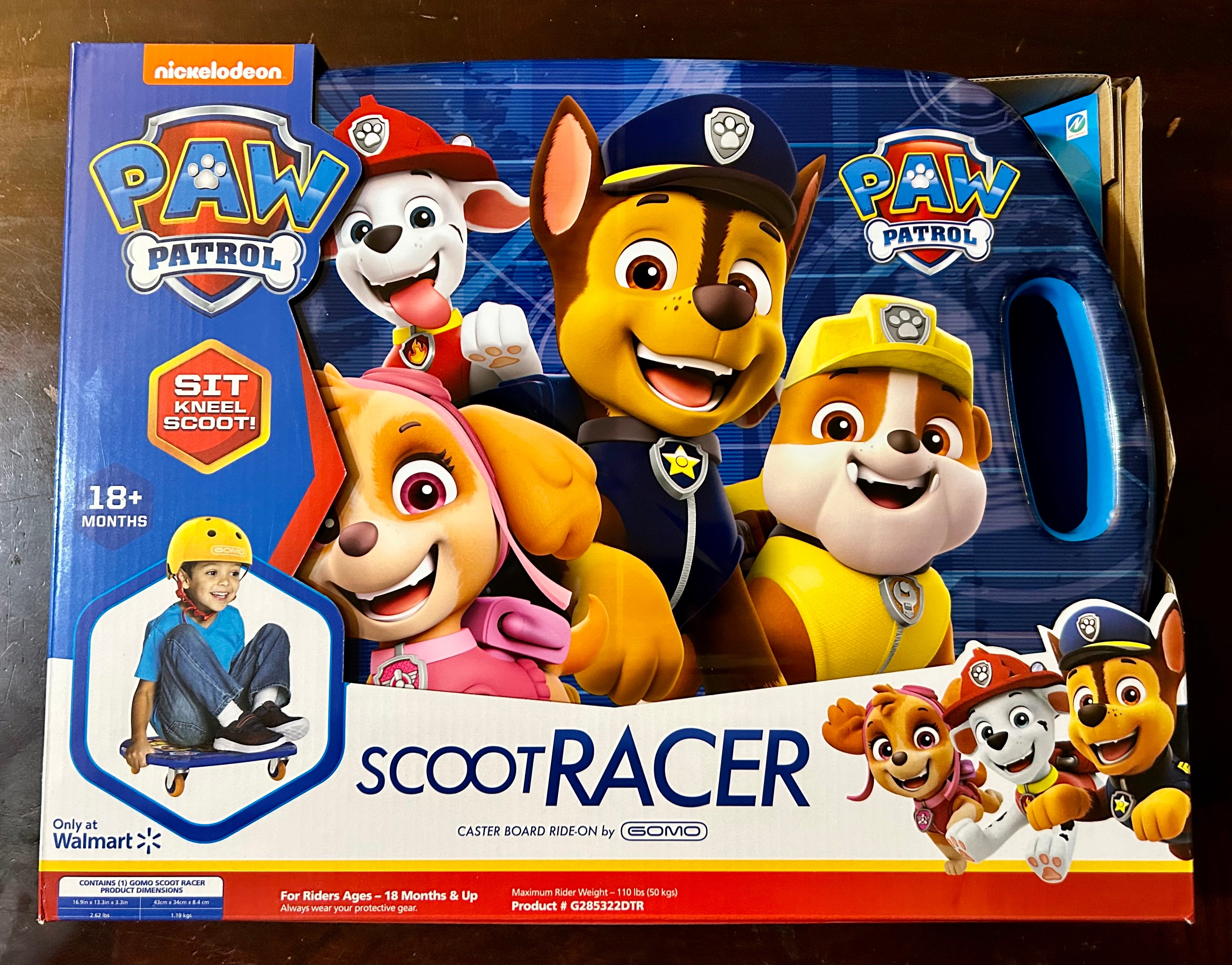 Scoot racer deals paw patrol