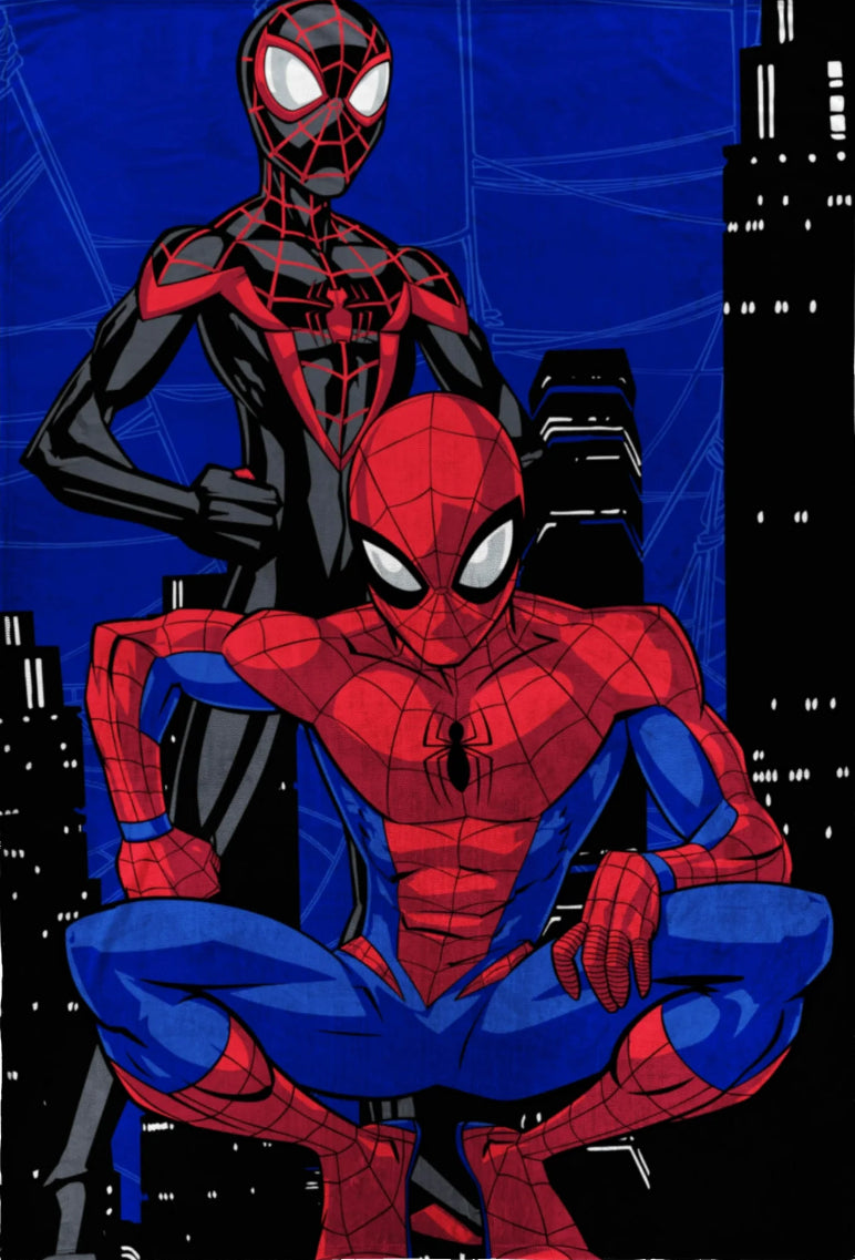Spider-Man Swing Into Action Kids Twin/Full Blanket, 62 x 90, Microfiber 24828