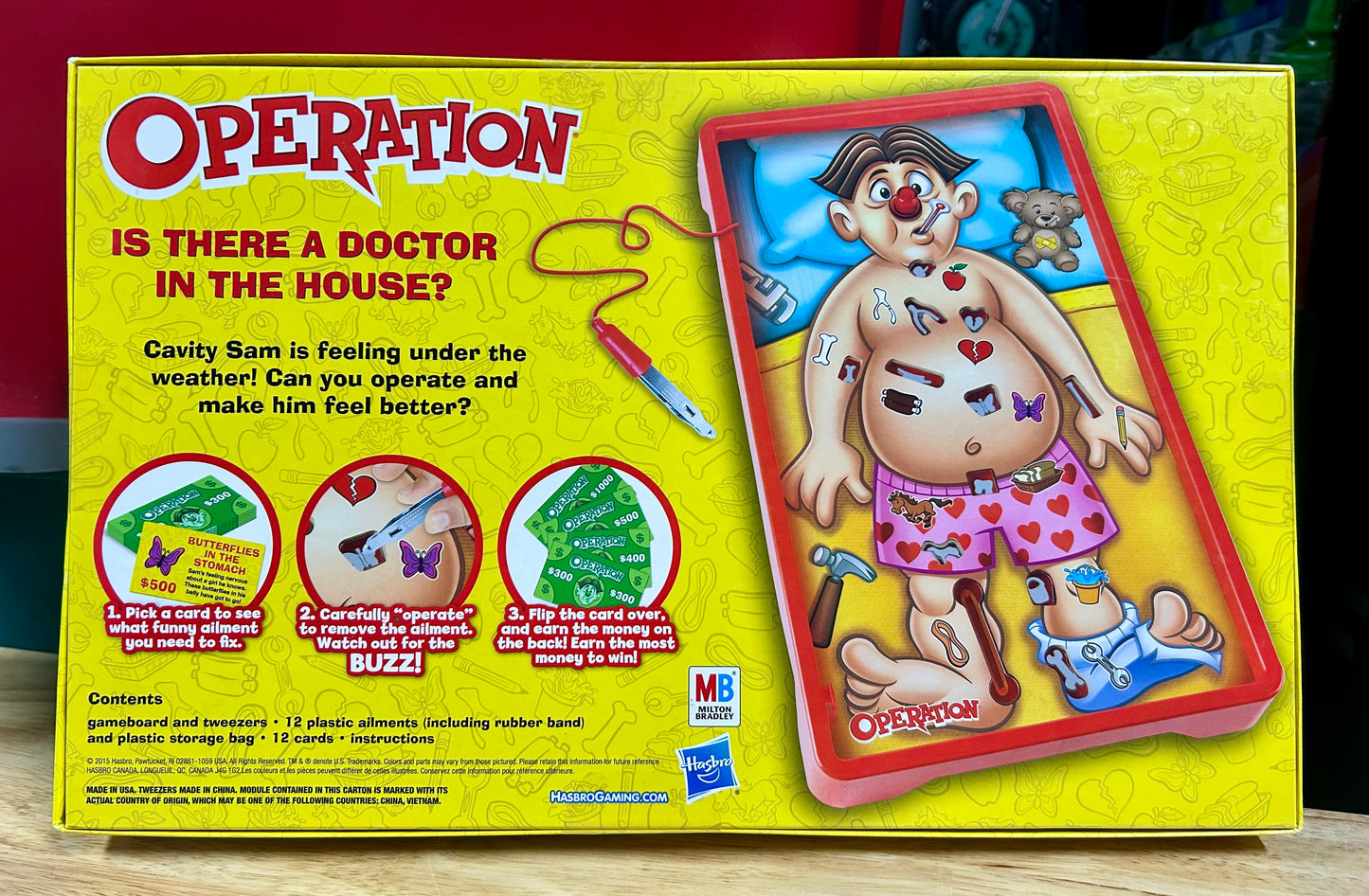 Operation Electronic Board Game with Doctor Cards and Funny Ailments 44160