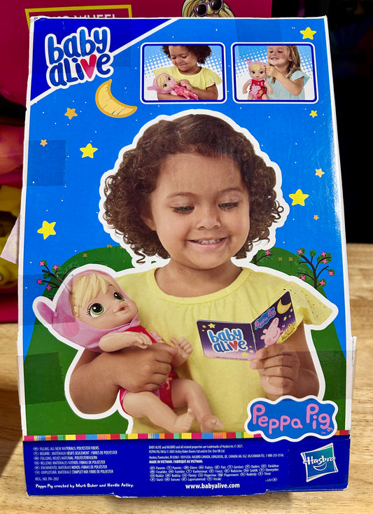Baby Alive Goodnight Peppa Doll, Peppa Pig Toy, Blonde Hair 857838