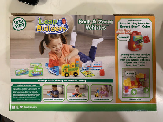 LeapFrog LeapBuilders Soar and Zoom Vehicles Learning Blocks Toy