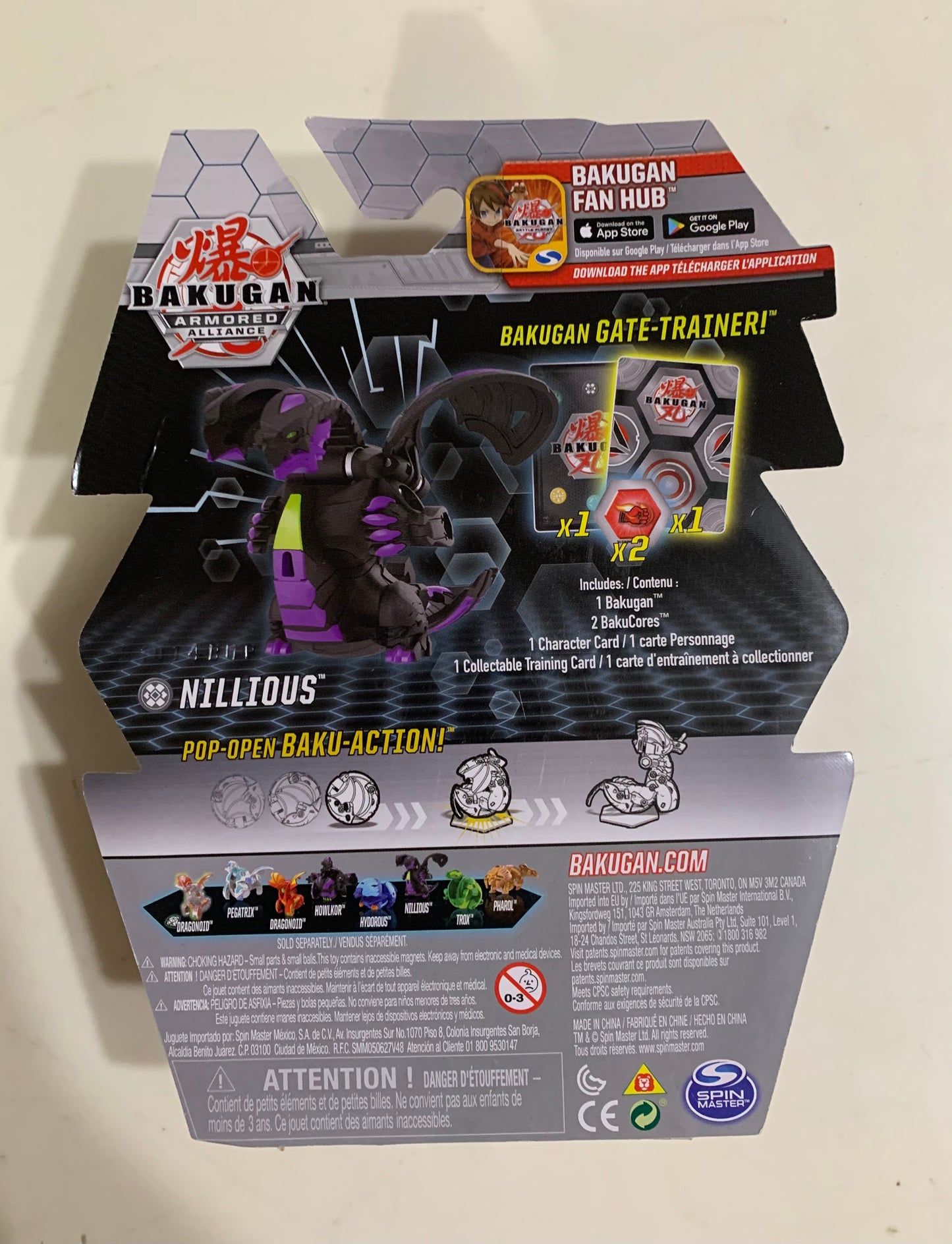 Bakugan Armored Alliance Nillious 2” Action Figure 27886
