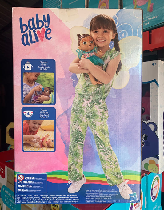 Baby Alive Face Paint Fairy Black Hair Doll 48583