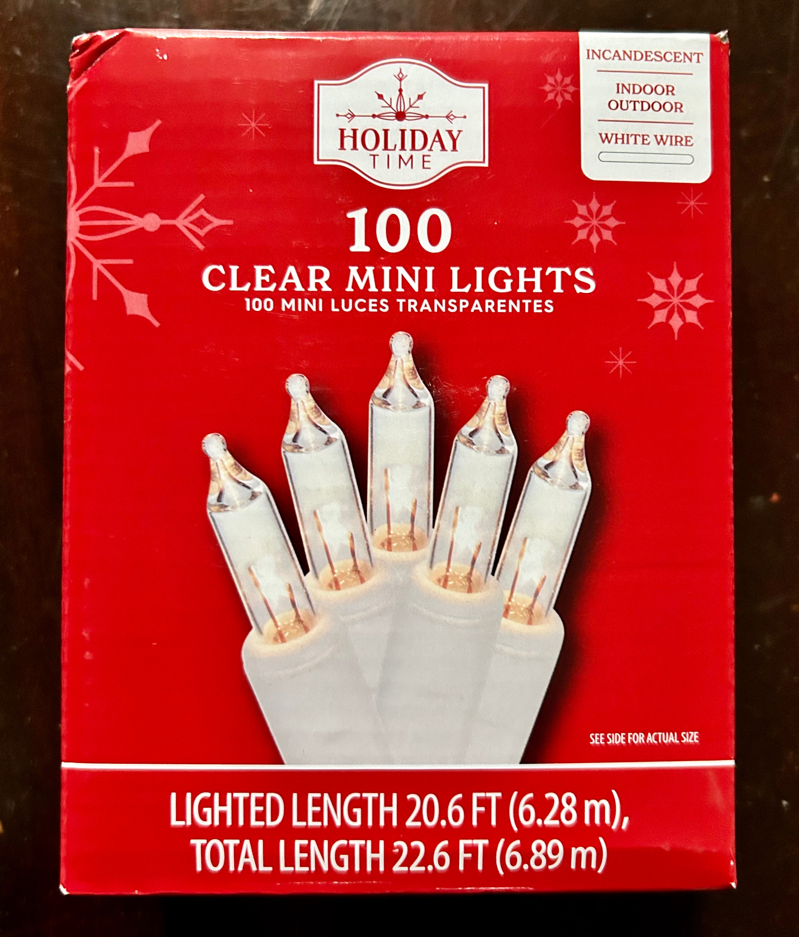 Holiday time 100 store clear mini lights