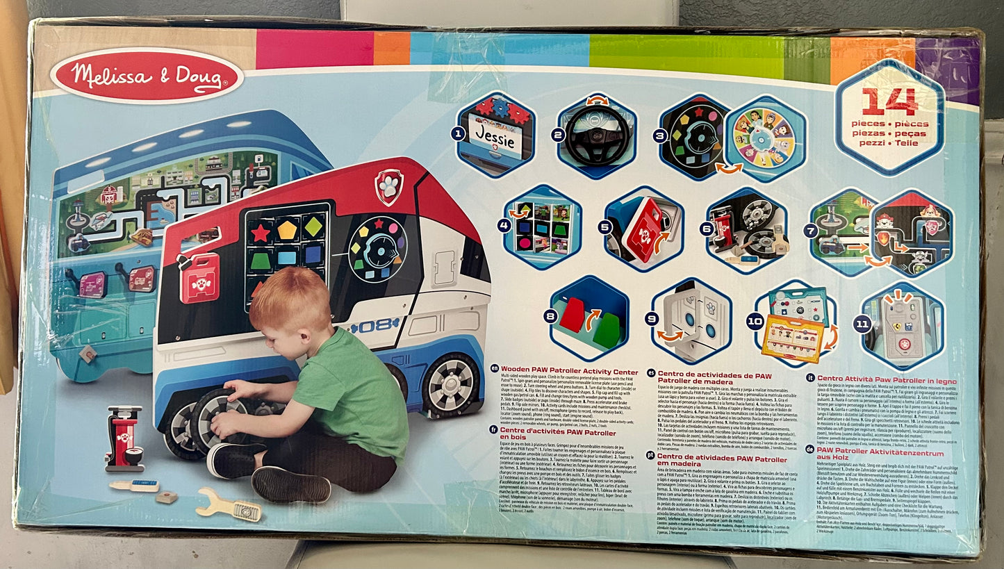 Melissa & Doug Paw Patrol Pawtroller Wooden Activity Center 33353