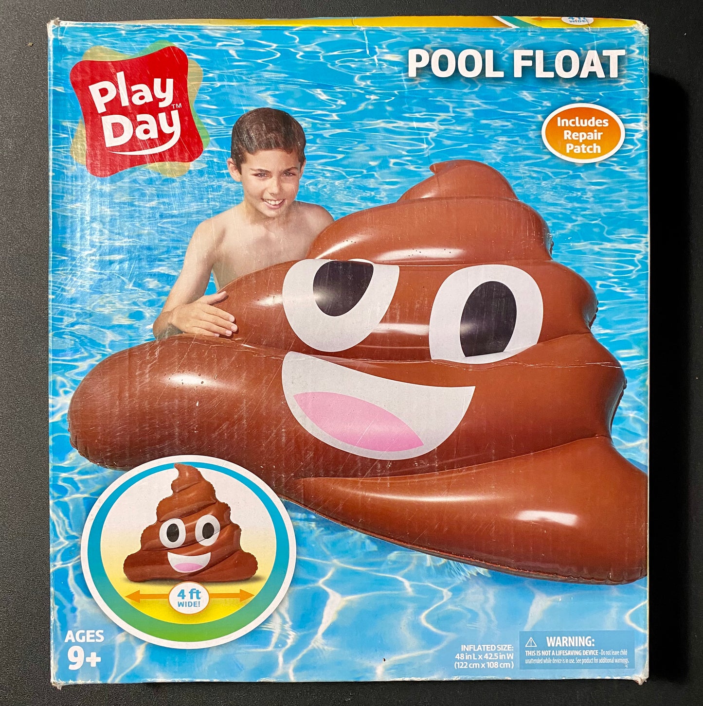 Inflatable Poop Emoji Pool Float 00003