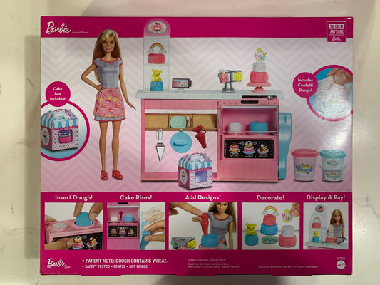 Barbie Cake Decorating Playset w/ Blonde Baker Doll 76764