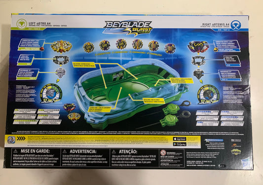 BeyBlade Burst Turbo Slingshock Cross Collision Battle Set Game 82051
