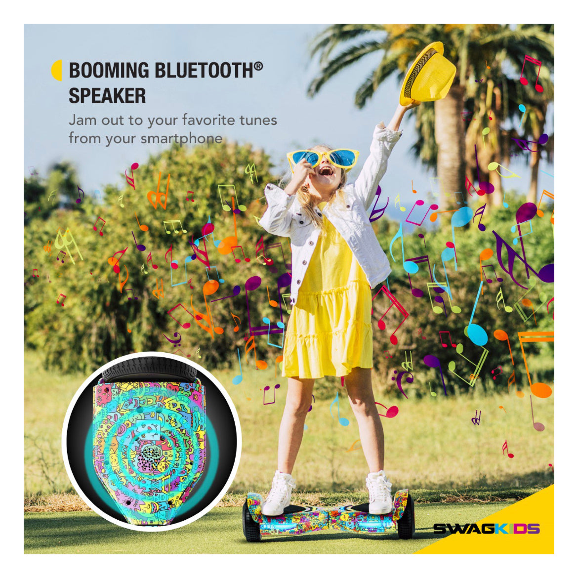 Swagtron Multicolor SwagBOARD EVO Hoverboard