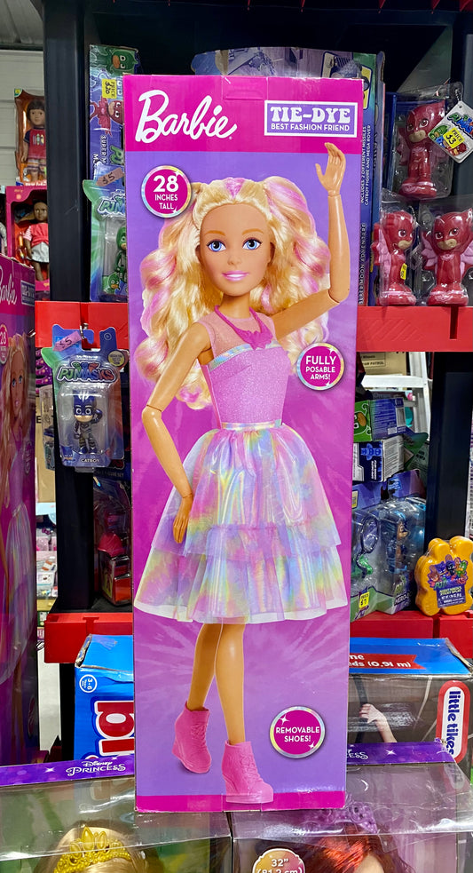 Barbie 28” Tie Dye Blonde Hair Doll 61087
