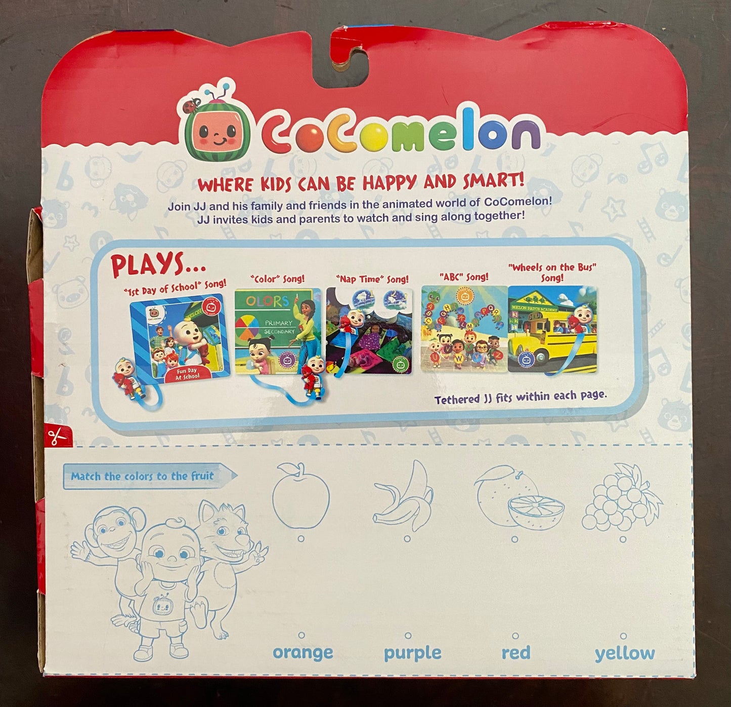 CoCoMelon Fun Day At School Musical Plush Book