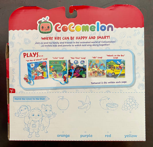 CoCoMelon Fun Day At School Musical Plush Book