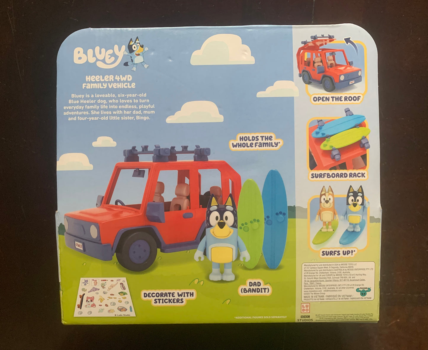 Bluey Heeler 4WD Family Vehicle 13018