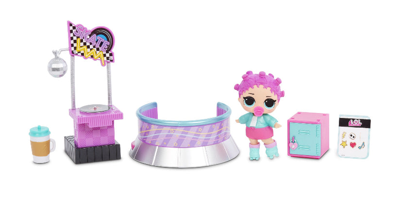LOL Surprise! Furniture Roller Rink Sk8er Doll Disco DJ Stage Room Playset