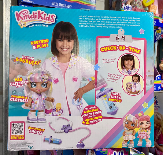 Kindi Kids Doctor’s Dress Up Marsha Mellow Doll Playset 50050