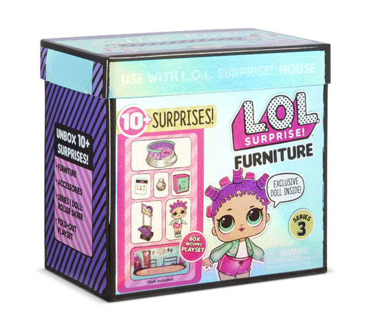 LOL Surprise! Furniture Roller Rink Sk8er Doll Disco DJ Stage Room Playset