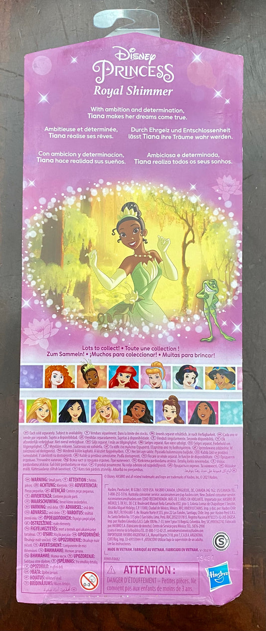 Disney Princess Royal Shimmer Tiana 12” Fashion Doll 785964