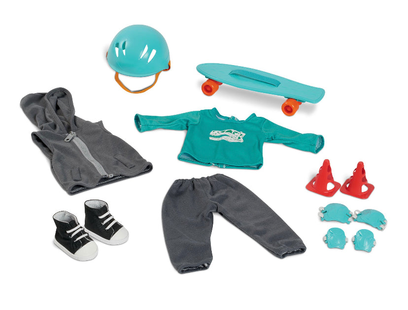 My Life As 10-Piece Skateboard Play Set For 18” Dolls 18703