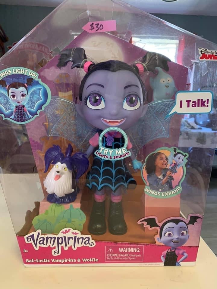 DISNEY VAMPIRINA LIGHT UP WINGS TALKING DOLL