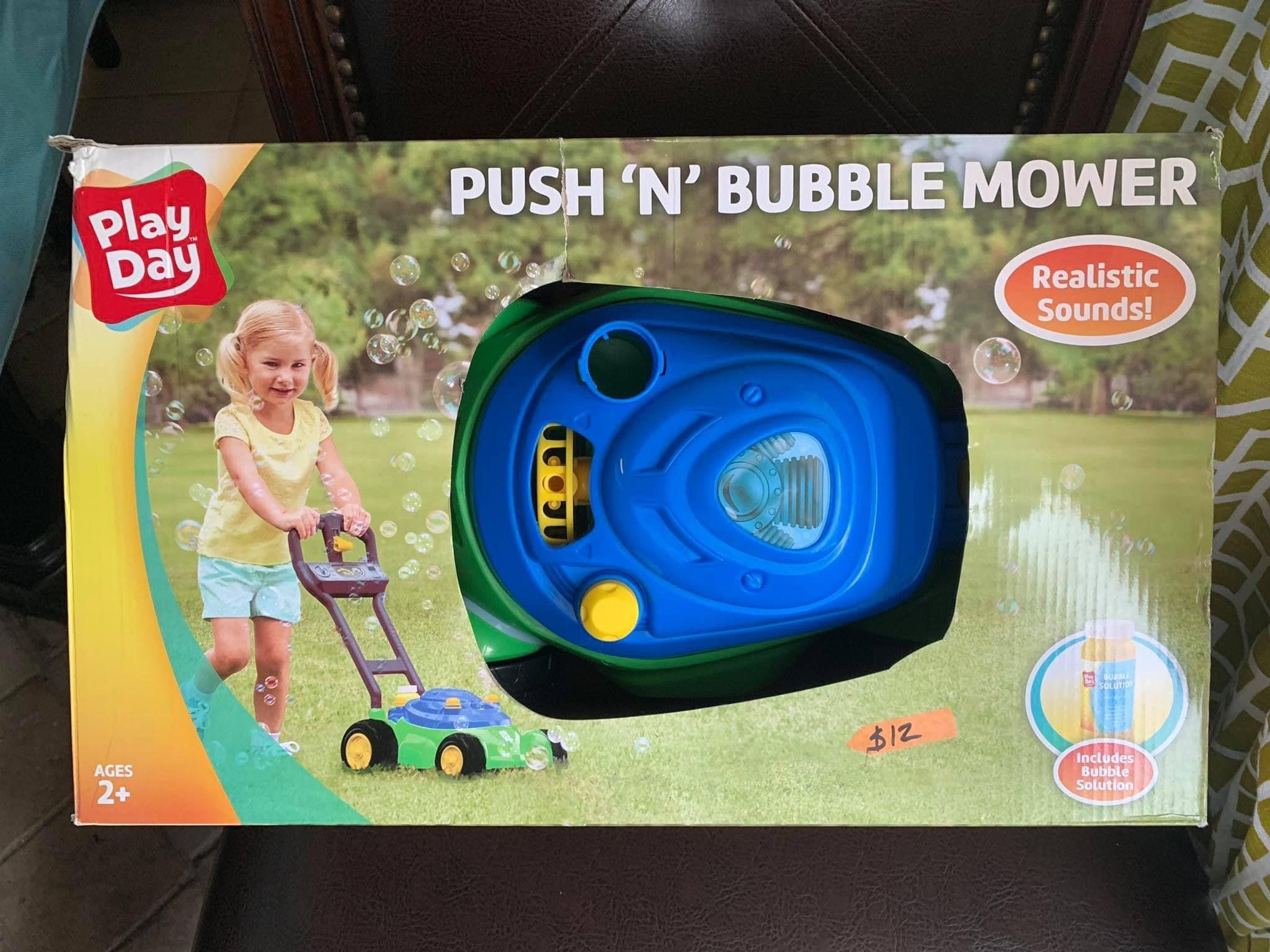 Mower Walmart Play Day Push N Bubble Mower Maxx Bubbles Bubble N