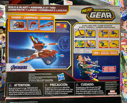 Nerf Assembler Gear Marvel Avengers Iron Man Blaster 74877