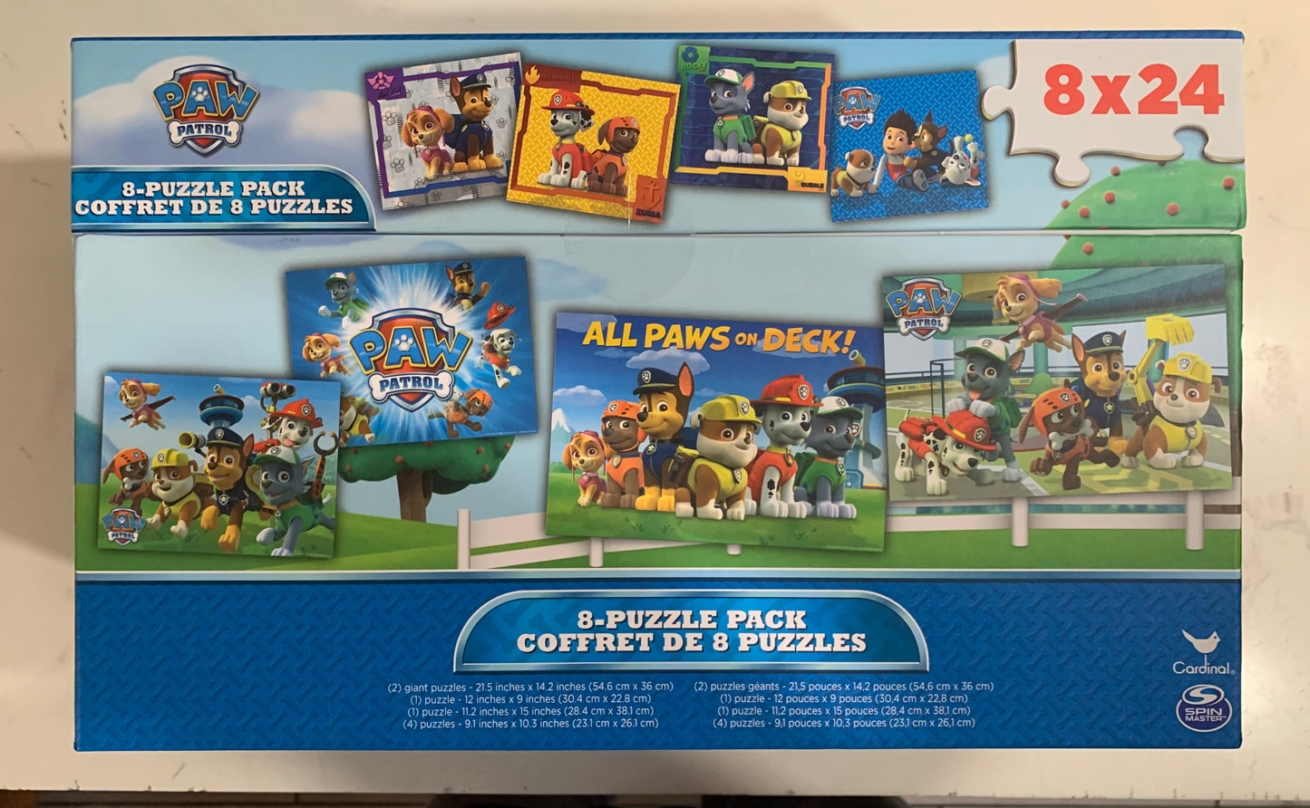 Paw Patrol 8-Puzzle Pack Box Set 32891