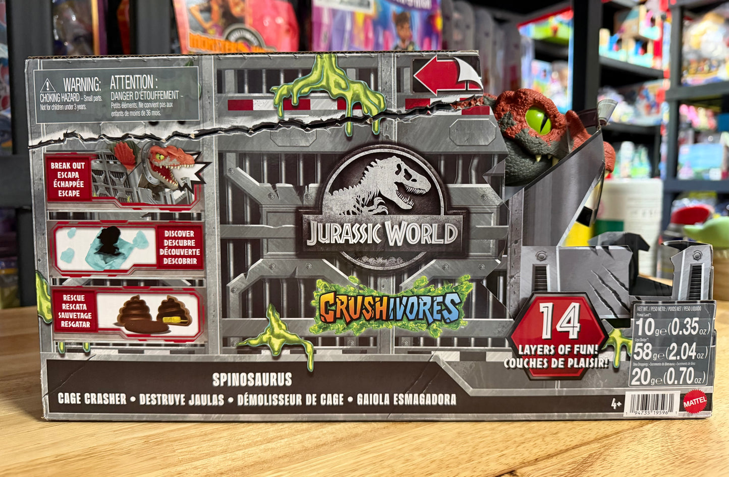Jurassic World Crushivores Spinosaurus Action Figure 19596