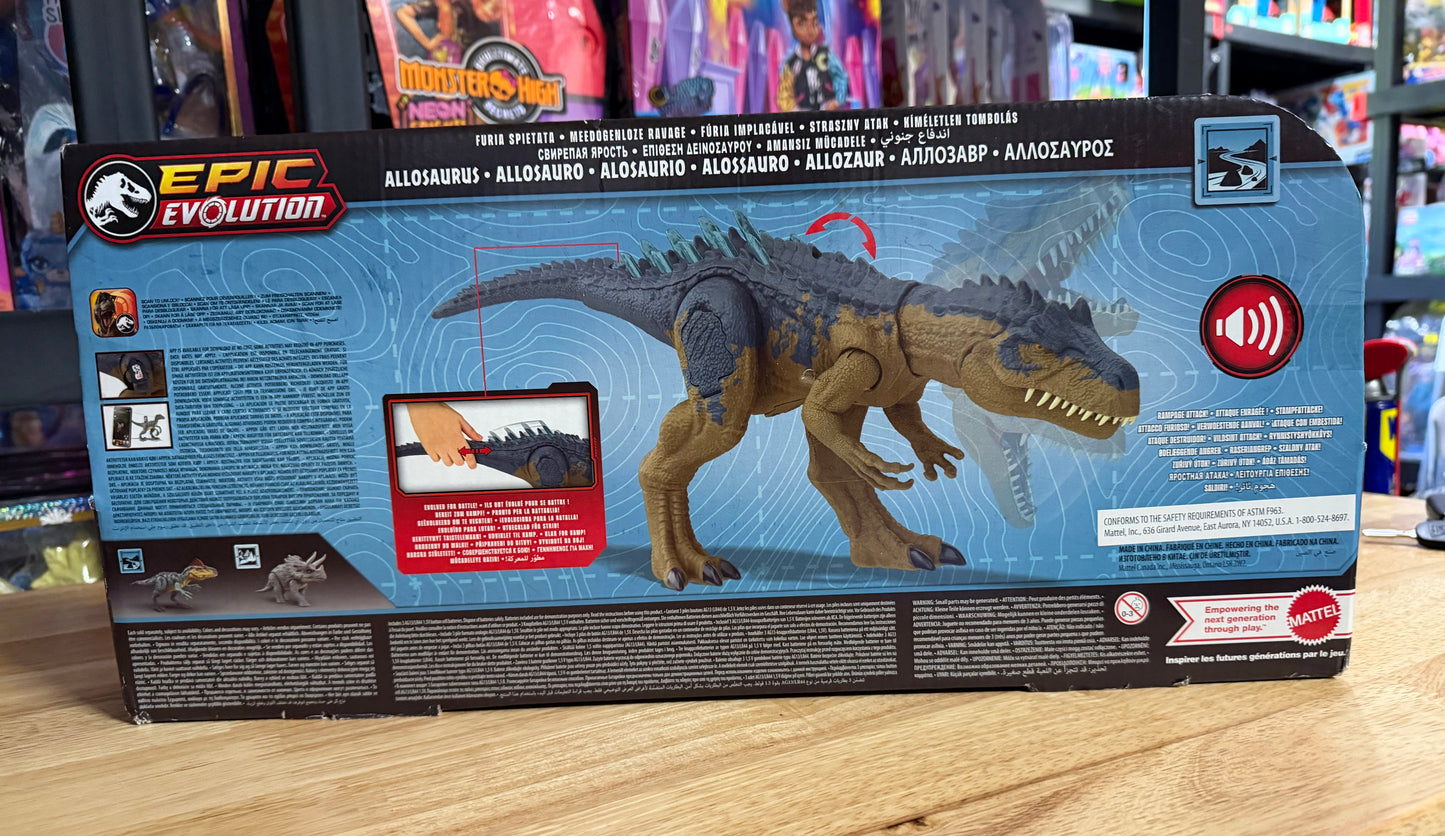 Jurassic World Ruthless Rampagin Allosaurus Dinosaur Toy with Attack Move & Roar Sound 18790