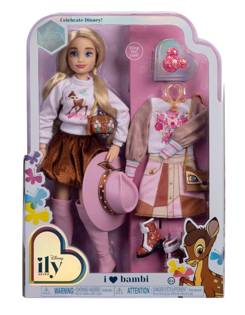 Disney 100 Ily 4EVER I Love Bambi 12” Fashion Forward Doll 22853