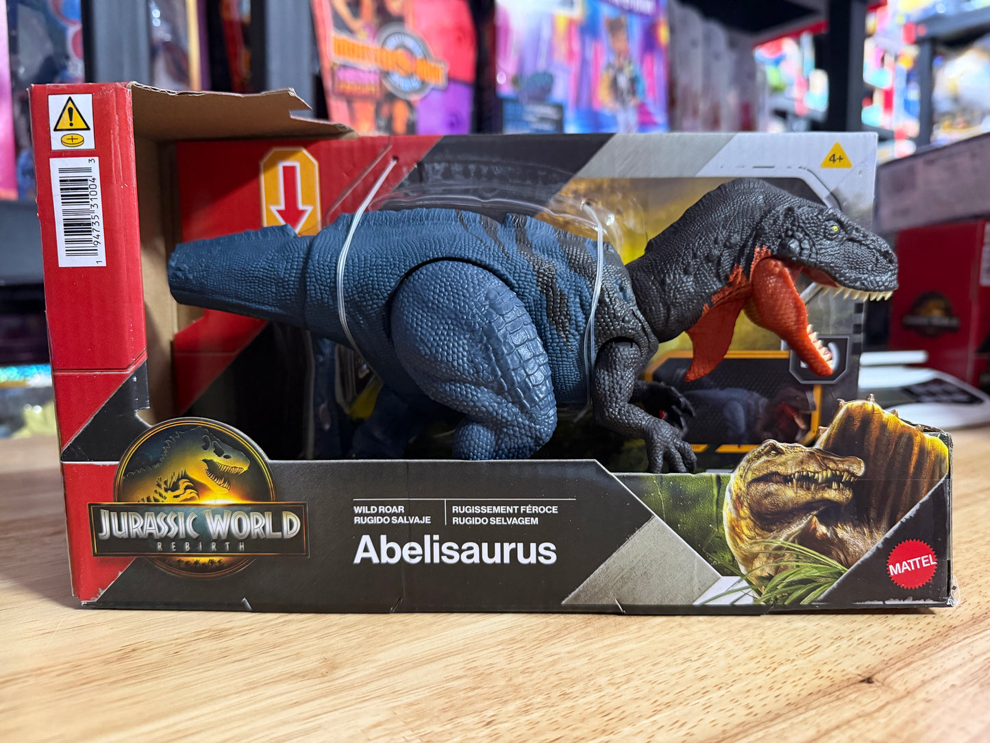 Jurassic World Rebirth Wild Roar Abelisaurus Dinosaur Figure 310043